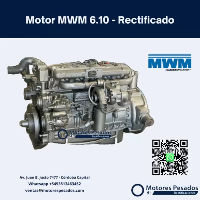$ 10.250 USD Motor MWM 6.10 TCA - 6 CIL. - 6.5 litros